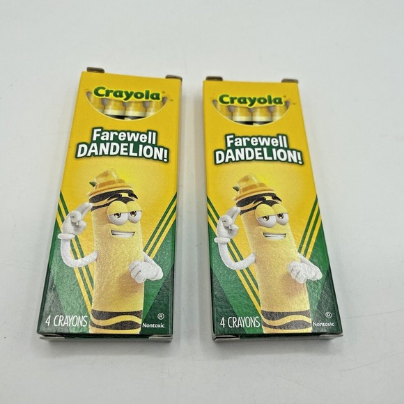 Crayola Office Farewell Dandelion 8 Crayola Discontinued Crayons